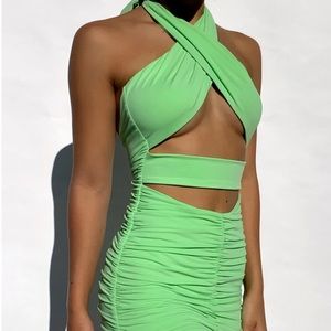 Tiger Mist - Green Archie Dress